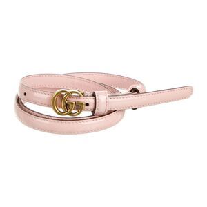 Brand new Gucci Pink thin Leather Belt comes with box and dustbag size 80